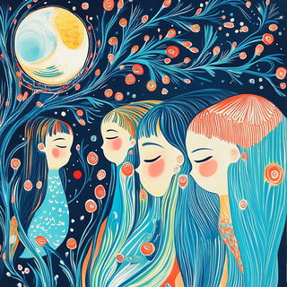 Gobelinstory style, Midjourney V6.1: traditional folk art