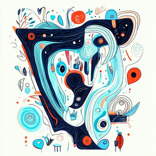 Gobelinstory style, Midjourney V6.1: typographic composition with large letters