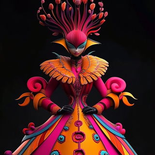 Glassfruit Axis style, Midjourney V6.1: haute-couture fashion outfit