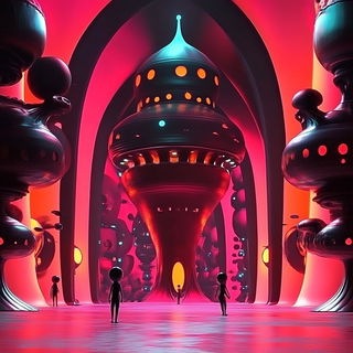 Glassfruit Axis style, Midjourney V6.1: cinematic shot from sci-fi movie