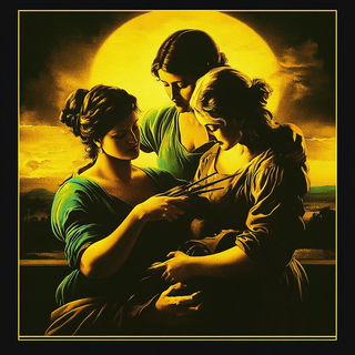 Chromawoven style, Midjourney V6.1: classical 18th-century oil painting