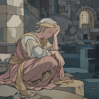 Harbour of Ash Reflections style, Midjourney V6.1: classical 18th-century oil painting