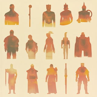 Snapjoint Parade style, Midjourney V6.1: concept art character design of retropunk steam knight