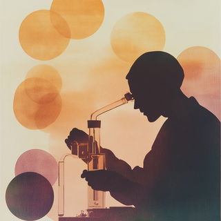 Snapjoint Parade style, Midjourney V6.1: editorial illustration for popular scientific magazine cover