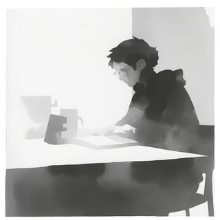 Snapjoint Parade style, Midjourney V6.1: black-and-white manga comic strip