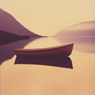 Snapjoint Parade style, Midjourney V6.1: realistic landscape photograph of quiet dawn