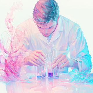 Pavilions Beyond the Lily Line style, Midjourney V6.1: editorial illustration for popular scientific magazine cover