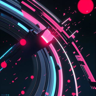 Majolica Mountebankism style, Midjourney V6.1: abstract 3D render
