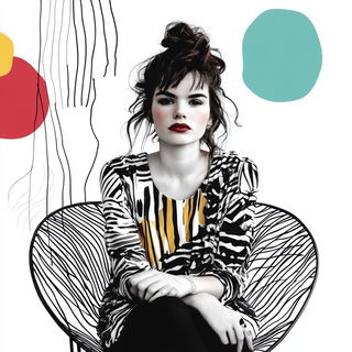 Isovacant style, Midjourney V6.1: photographic portrait of female protagonist