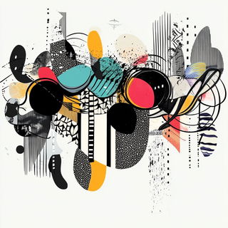 Isovacant style, Midjourney V6.1: typographic composition with large letters