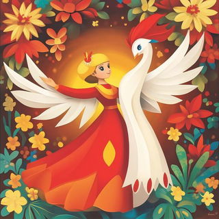 Dragonsteel Verdure style, Midjourney V6.1: traditional folk art