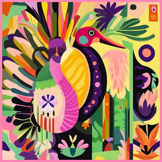 Liminalisometria style, Midjourney V6.1: traditional folk art