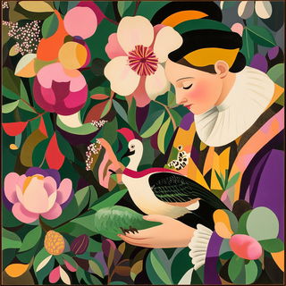 Liminalisometria style, Midjourney V6.1: classical 18th-century oil painting