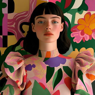 Liminalisometria style, Midjourney V6.1: photographic portrait of female protagonist