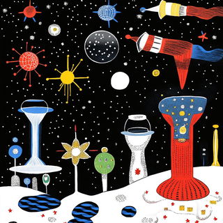 Tarnished Maw Metallurgy style, Midjourney V6.1: editorial illustration for popular scientific magazine cover