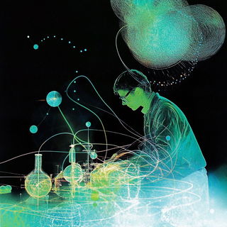 Arborglyph style, Midjourney V6.1: editorial illustration for popular scientific magazine cover