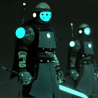 Cliffweft Chromatics style, Midjourney V6.1: concept art character design of retropunk steam knight