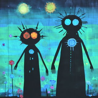 Cliffweft Chromatics style, Midjourney V6.1: traditional folk art