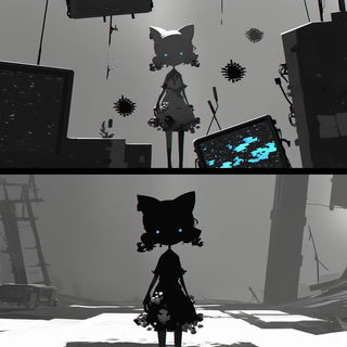 Cliffweft Chromatics style, Midjourney V6.1: black-and-white manga comic strip
