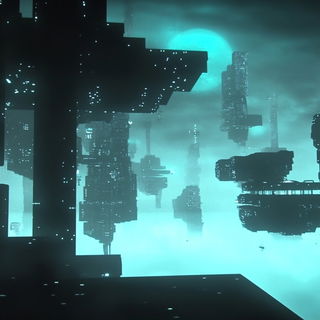 Cliffweft Chromatics style, Midjourney V6.1: cinematic shot from sci-fi movie