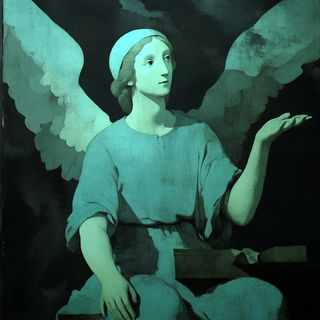 Cliffweft Chromatics style, Midjourney V6.1: classical 18th-century oil painting