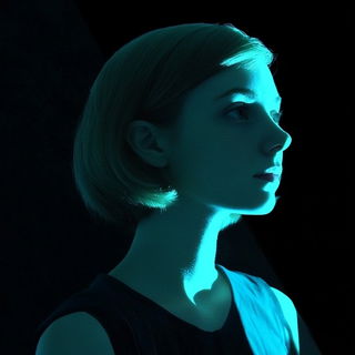 Cliffweft Chromatics style, Midjourney V6.1: photographic portrait of female protagonist