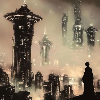 Silhouette Signal style, Midjourney V6.1: cinematic shot from sci-fi movie