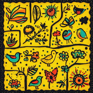 Amberglass Littoral style, Midjourney V6.1: traditional folk art