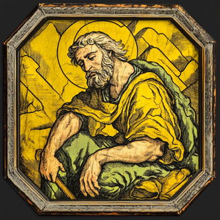 Amberglass Littoral style, Midjourney V6.1: classical 18th-century oil painting