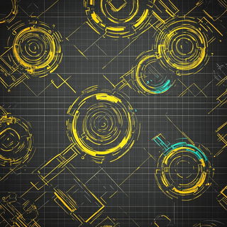 Amberglass Littoral style, Midjourney V6.1: technical infrastructure blueprint schematics