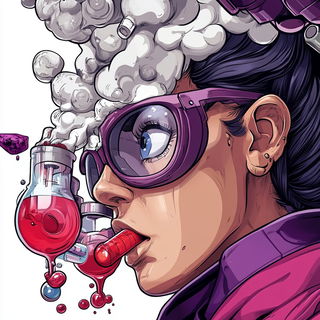 Mythoriso style, Midjourney V6.1: editorial illustration for popular scientific magazine cover