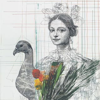 Rubroherbarium style, Midjourney V6.1: traditional folk art