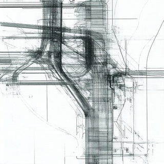 Rubroherbarium style, Midjourney V6.1: technical infrastructure blueprint schematics