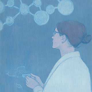 Ruinocarto style, Midjourney V6.1: editorial illustration for popular scientific magazine cover
