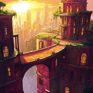 Frostmajolica style, Midjourney V6.1: megacity with futuristic bioarchitecture