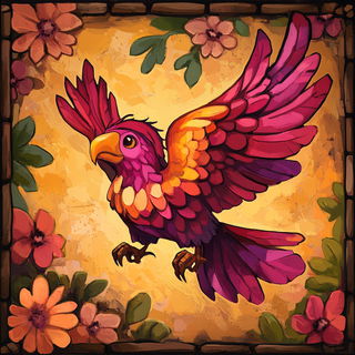 Frostmajolica style, Midjourney V6.1: traditional folk art