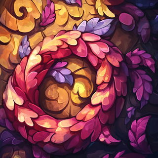 Frostmajolica style, Midjourney V6.1: creative pattern composition