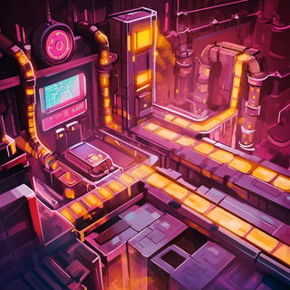 Frostmajolica style, Midjourney V6.1: technical infrastructure blueprint schematics
