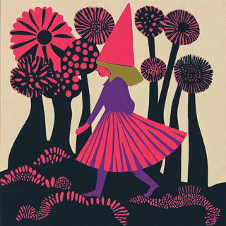 Grottochromia style, Midjourney V6.1: retro fairy-tale illustration