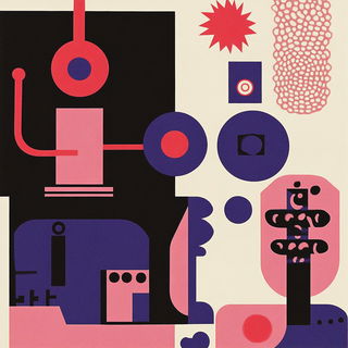 Grottochromia style, Midjourney V6.1: editorial illustration for popular scientific magazine cover