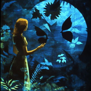 Murmuration Inkforms style, Midjourney V6.1: retro fairy-tale illustration
