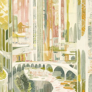 Cumularch style, Midjourney V6.1: megacity with futuristic bioarchitecture