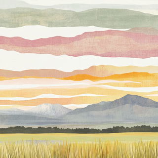 Cumularch style, Midjourney V6.1: realistic landscape photograph of quiet dawn