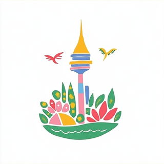 Hingebone Binding style, Midjourney V6.1: bold minimalist logo design for Istanbul city municipal services