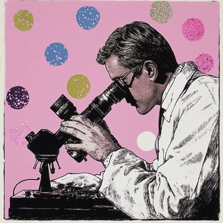 Gorgeglyph style, Midjourney V6.1: editorial illustration for popular scientific magazine cover