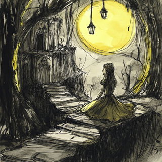 Acid Flora Assembly style, Midjourney V6.1: retro fairy-tale illustration
