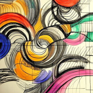 Acid Flora Assembly style, Midjourney V6.1: creative pattern composition
