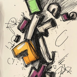 Acid Flora Assembly style, Midjourney V6.1: typographic composition with large letters
