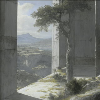 Calcite Foliate style, Midjourney V6.1: classical 18th-century oil painting