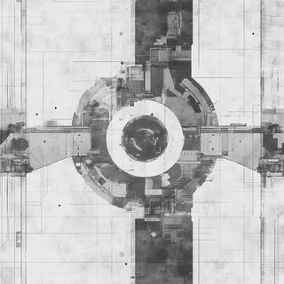 Calcite Foliate style, Midjourney V6.1: creative pattern composition